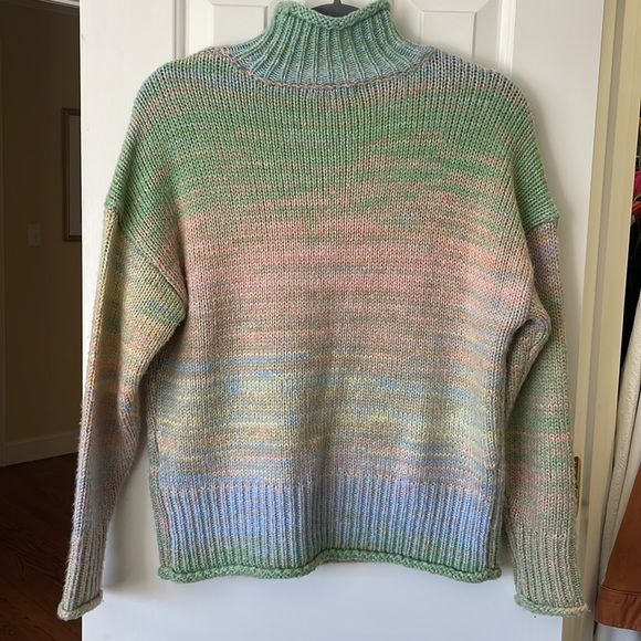 ANTHROPOLOGIE 525 AMERICA Willa Space-Dyed Turtleneck Sweater Size XS - Picture 3 of 12